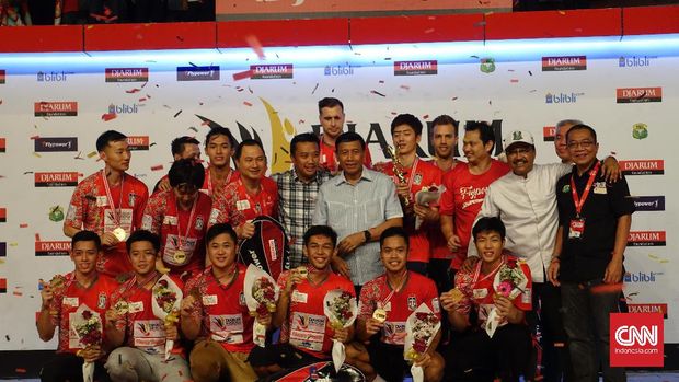 Musica Champions menjadi juara Superliga 2017 setelah mengalahkan Djarum Kudus di final. 