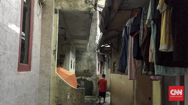 Salah satu gang di Kampung Pulo