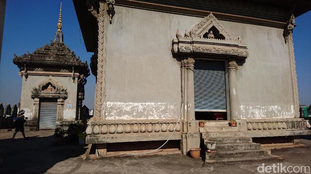 Monumen Patuxay Vientiane dari luar (Masaul/detikTravel)