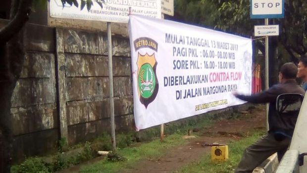 Kurangi Kemacetan, Jl Margonda Diuji Coba Contra Flow Pekan Depan