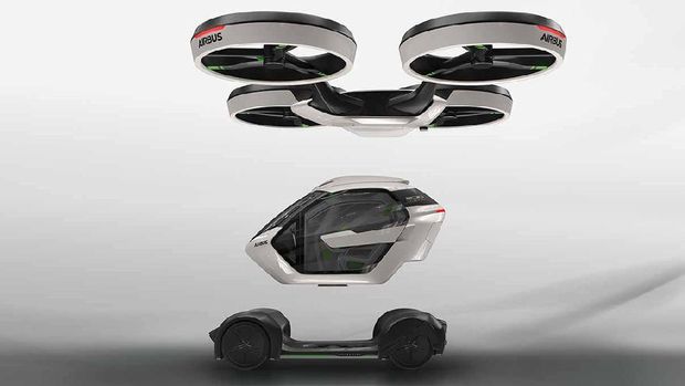 Airbus Perkenalkan Konsep Mobil Terbang Modular