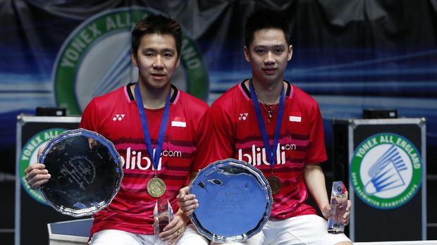 Marcus Fernaldi Gideon/Kevin Sanjaya Sukamuljo berhasil mempertahankan gelar China Open.
