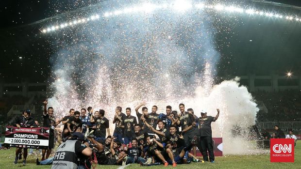 Arema berhak uang hadiah Rp3 miliar setelah merebut gelar Piala Presiden 2017.