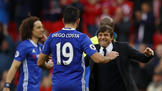 Diego Costa tak memiliki hubungan yang harmonis dengan sang manajer, Antonio Conte.