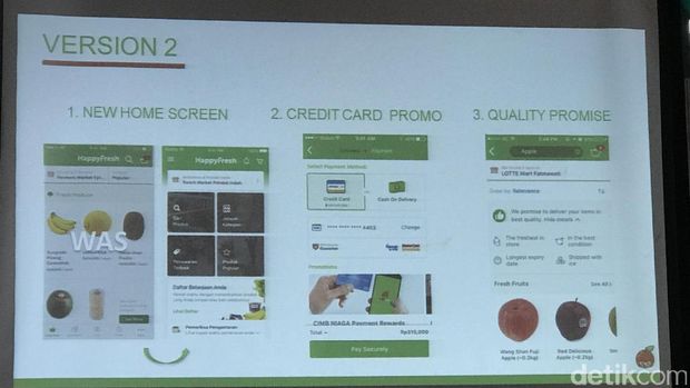 HappyFresh Permak Fitur dan Tampilan