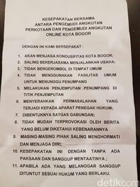 Rembug bersama pengemudi angkutan online dan angkot di Bogor