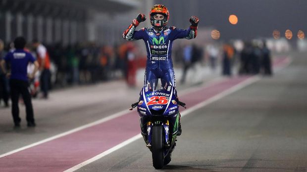 Maverick Vinales berhasil memulai musim 2017 dengan kemenangan di GP Qatar.