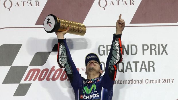 Maverick Vinales meraih kemenangan keduanya di ajang MotoGP.