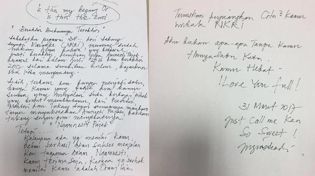 Isi surat Direktur Jenderal Pajak (Dirjen Pajak) Ken Dwijugiasteadi usai program tax amnesty berakhir. Dok : Direktorat Jenderal Pajak (DJP).