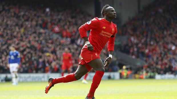 Sadio Mane mencetak gol pembuka bagi Arsenal pada menit ke-10