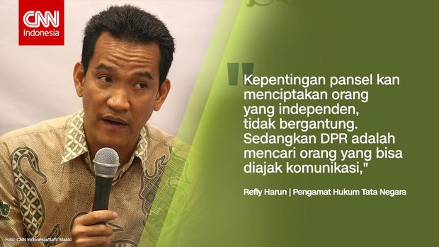 DPR Dinilai Tak Berhak Evaluasi Tim Pansel KPU dan Bawaslu