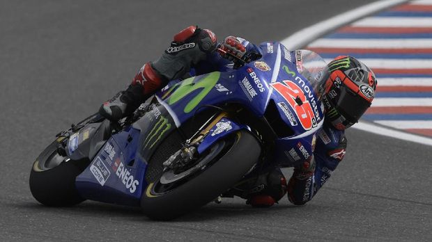 Maverick Vinales untuk kali kedua gagal finis di MotoGP 2017.