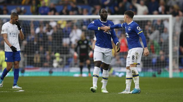 Dua Gol Lukaku Bawa Everton Stop Laju Leicester