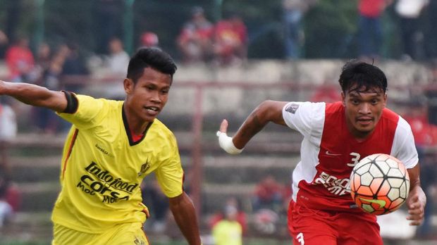 Ferdinand Sinaga sempat membawa PSM Makassar unggul sebelum akhirnya disamakan Gavin Kwan Adsit.