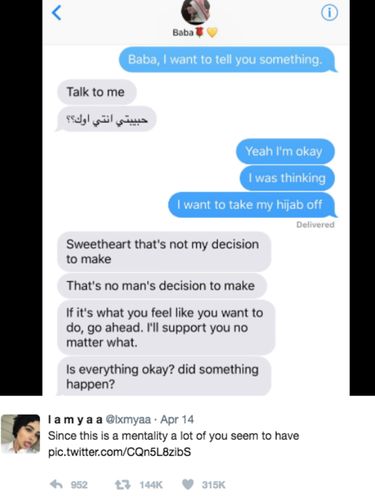 Remaja Arab di AS Viral karena Kirim Pesan ke Ayahnya Ingin Buka Jilbab