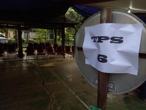 TPS 06 Cibeber tempat Agus Yudhoyono mencoblos