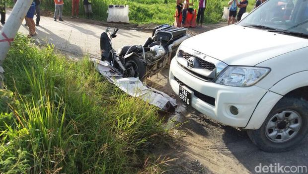 Foto-foto Kerusakan Moge Bambang, WNI yang yang Kecelakaan di Sabah