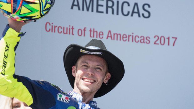 Valentino Rossi memuncaki klasemen setelah finis posisi kedua di GP Amerika Serikat.