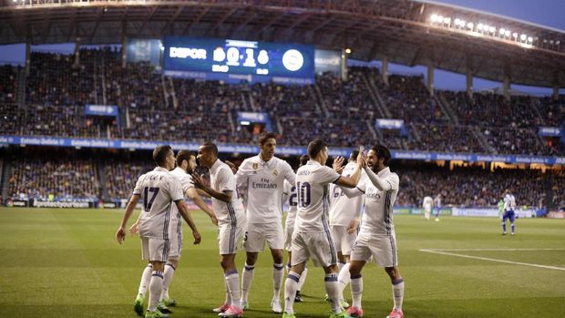 Real Madrid juara La Liga Spanyol musim lalu. (