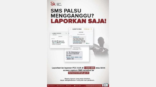 Sering Dapat SMS ‘Kirim Saja ke Rekening..”? Lapor OJK Saja!