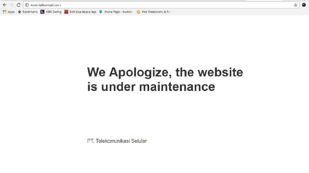<i>Down</i> Berjam-jam, Situs Telkomsel Kembali Pulih