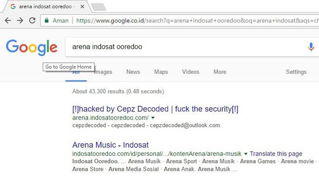 Subdomain Situs Indosat Ooredoo Diretas Hacker?