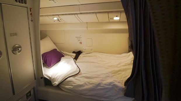 Tempat Tidur Pilot Ternyata Senyaman Area Kelas Bisnis
