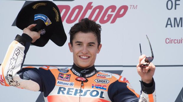 Marc Marquez hanya unggul lima poin di puncak klasemen.