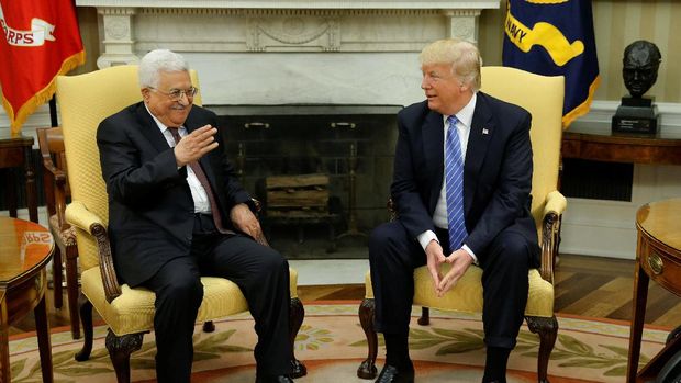 Pertemuan Trump-Abbas berlangsung hangat.