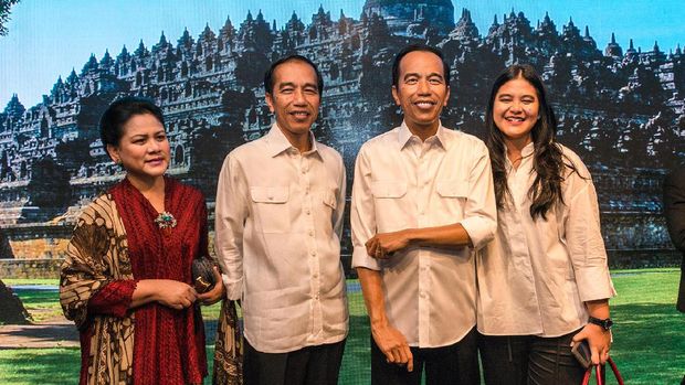 Patung Jokowi di Antara Monas, Masjid Istiqlal dan Gereja Katedral