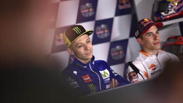 Valentino Rossi menilai Marc Marquez sebagai rival yang kuat, namun tetap sama kuat dengan rival lainnya seperti Casey Stoner dan Jorge Lorenzo.