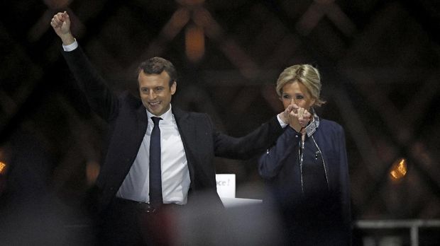 Emmanuel Macron memenangi pemilu Perancis.