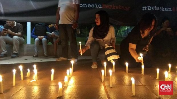 Aksi Solidaritas untuk Ahok Digelar di Tugu Proklamasi