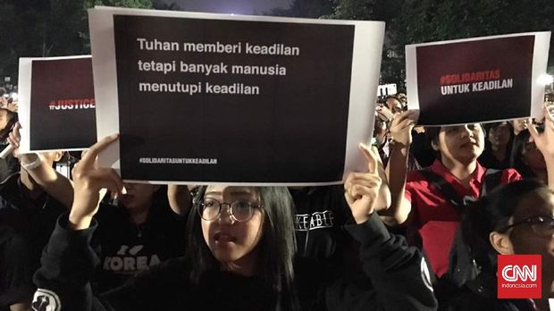 Aksi Solidaritas untuk Ahok Digelar di Tugu Proklamasi