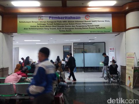 Imbas Serangan WannCry, Antrean Panjang Terlihat di RS Dharmais