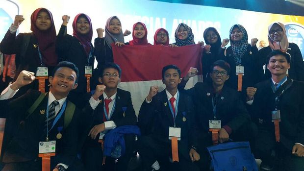 Seluruh kontingen Indonesia di Intel ISEF 2017. (Dok. LIPI)