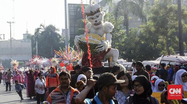 Ribuan Anak Semarang Meriahkan Karnaval Dugderan Ramadan