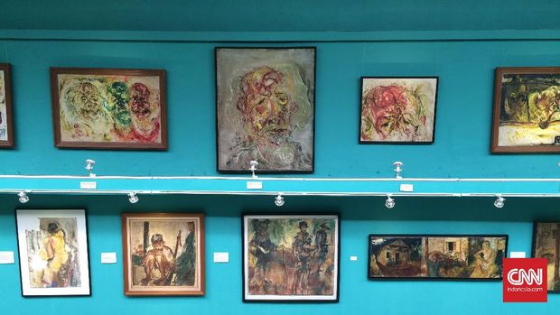 Koleksi Museum Affandi di Yogyakarta.