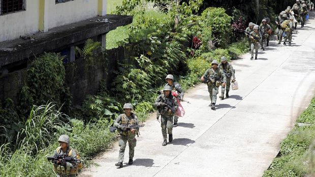 Militer Filipina disebut telah mengendalikan situasi di Marawi usai sepekan bentrok dengan kelompok Maute yang berbaiat pada ISIS.