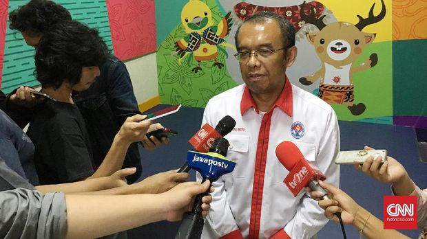 Gatot S Dewa Broto membuka Kejuaraan Dunia Bulutangkis Junior 2017 di Yogyakarta, Senin (9/10).