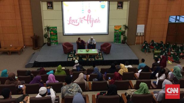 Ruang auditorium rencananya menjadi bagian dalam Museum Sejarah Islam Jakarta di JIC. (CNN Indonesia / Endro Priherdityo)