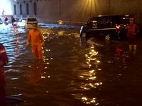 Underpass Cawang Tergenang, Lalin ke Halim Macet
