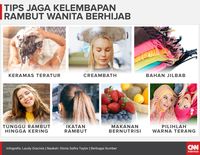 Tips Jaga Kelembapan Rambut  Wanita  Berhijab