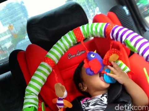Ilustrasi cegah anak mabuk perjalanan saat mudik