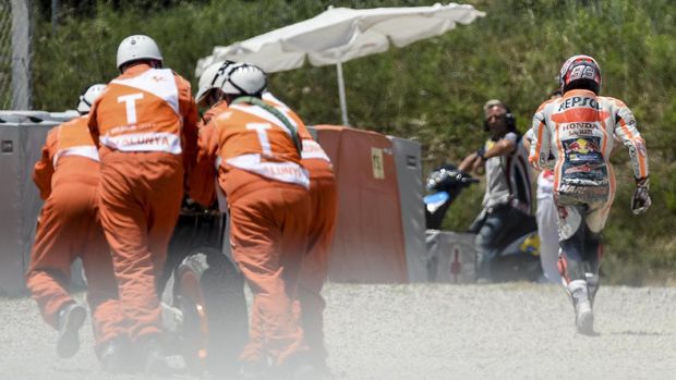 Marc Marquez selalu belajar dari kecelakaan yang dialaminya di MotoGP.