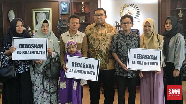 Istri Al Khaththath Mengadu ke Fadli Zon soal Nasib Suaminya