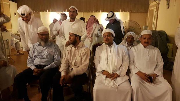 Habib Rizieq bertemu Zakir Naik di Arab Saudi. 