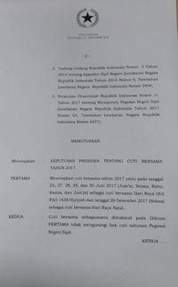 Resmi! 23 Juni Jadi Cuti Bersama Lebaran  KASKUS