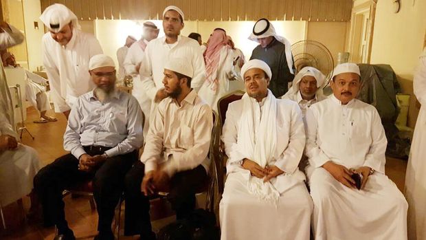 Sebelum bertemu Amien, Rizieq juga bertemu dengan penceramah asal India Zakir Naik. (Dok. Istimewa)