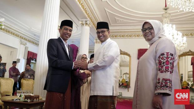 AHY dan Anies-Sandi Halabihalal Bareng Jokowi di Istana